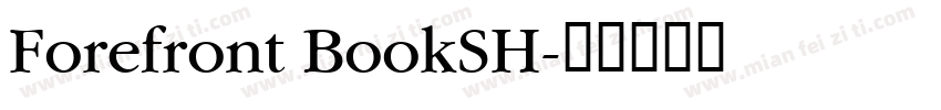 Forefront BookSH字体转换